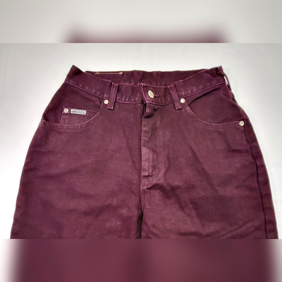 LEE Jeans Purple Denim Women's Size 10 Vintage Riveted Straight Leg - Picture 2 of 5